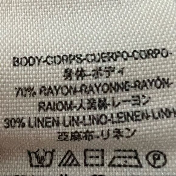 Free People Pluto Linen Blend one shoulder Drape Oversized Burnout tee Shirt S - Picture 16 of 16